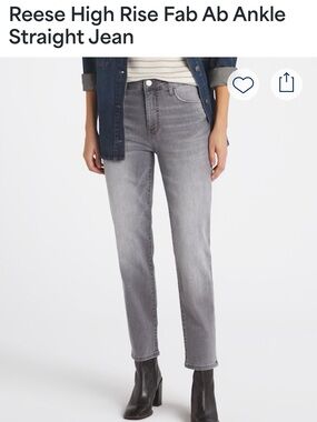 Kut from the Kloth Women's Straight Leg Jeans in Grey Wash